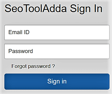 SeoToolAdda login